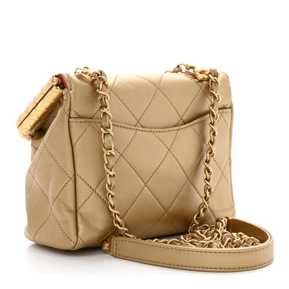 Chanel Metallic Lambskin Quilted My Crush Bag Gold 3 of 10