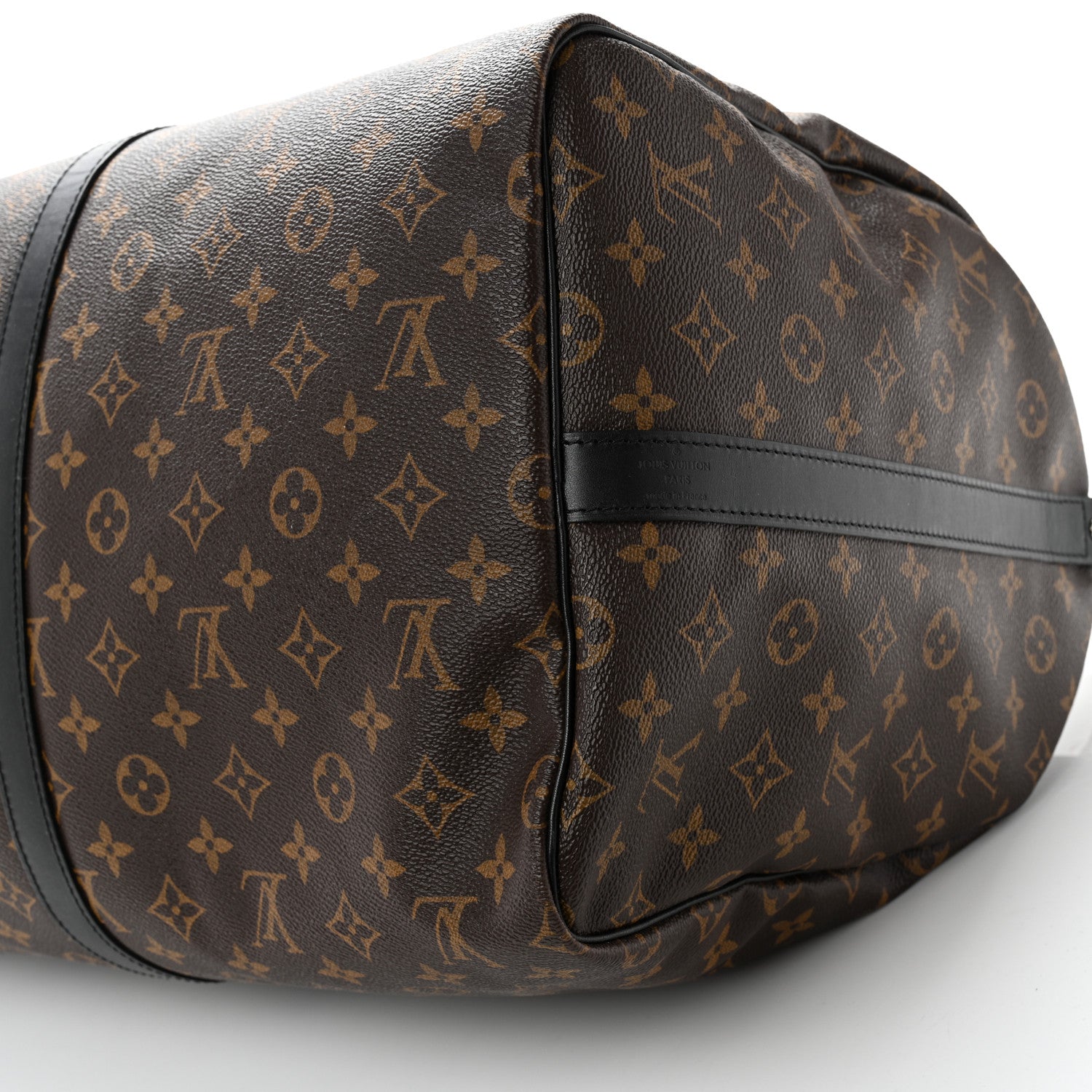 Louis Vuitton Monogram Macassar Keepall Bandouliere 55 10 of 10