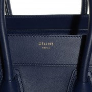 Celine Smooth Calfskin Mini Luggage Ink 9 of 18