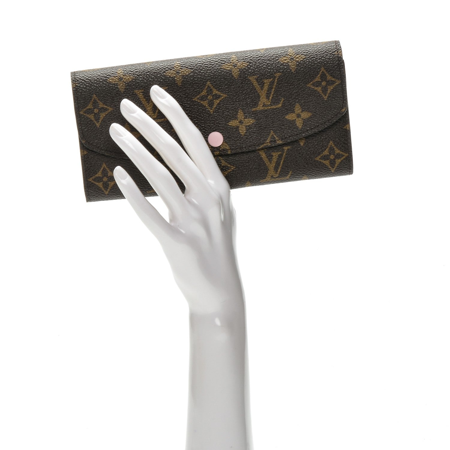 Louis Vuitton Monogram Emilie Wallet Rose Ballerine 2 of 6