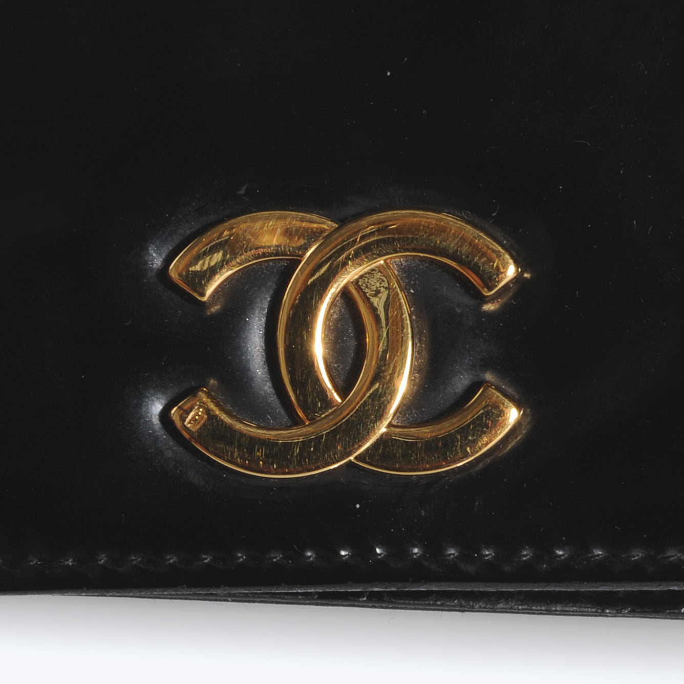 Patent Small Single Flap Black