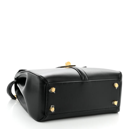 Celine Satinated Calfskin Small 16 Top Handle Bag Black 4 of 11
