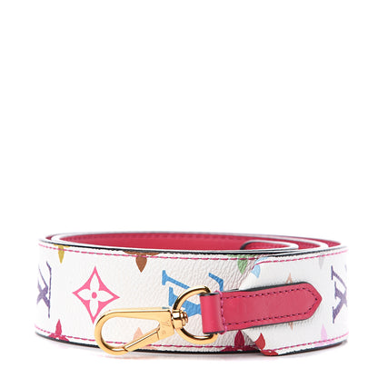 Louis Vuitton Monogram Multicolor Bandouliere Shoulder Strap White 1 of 5