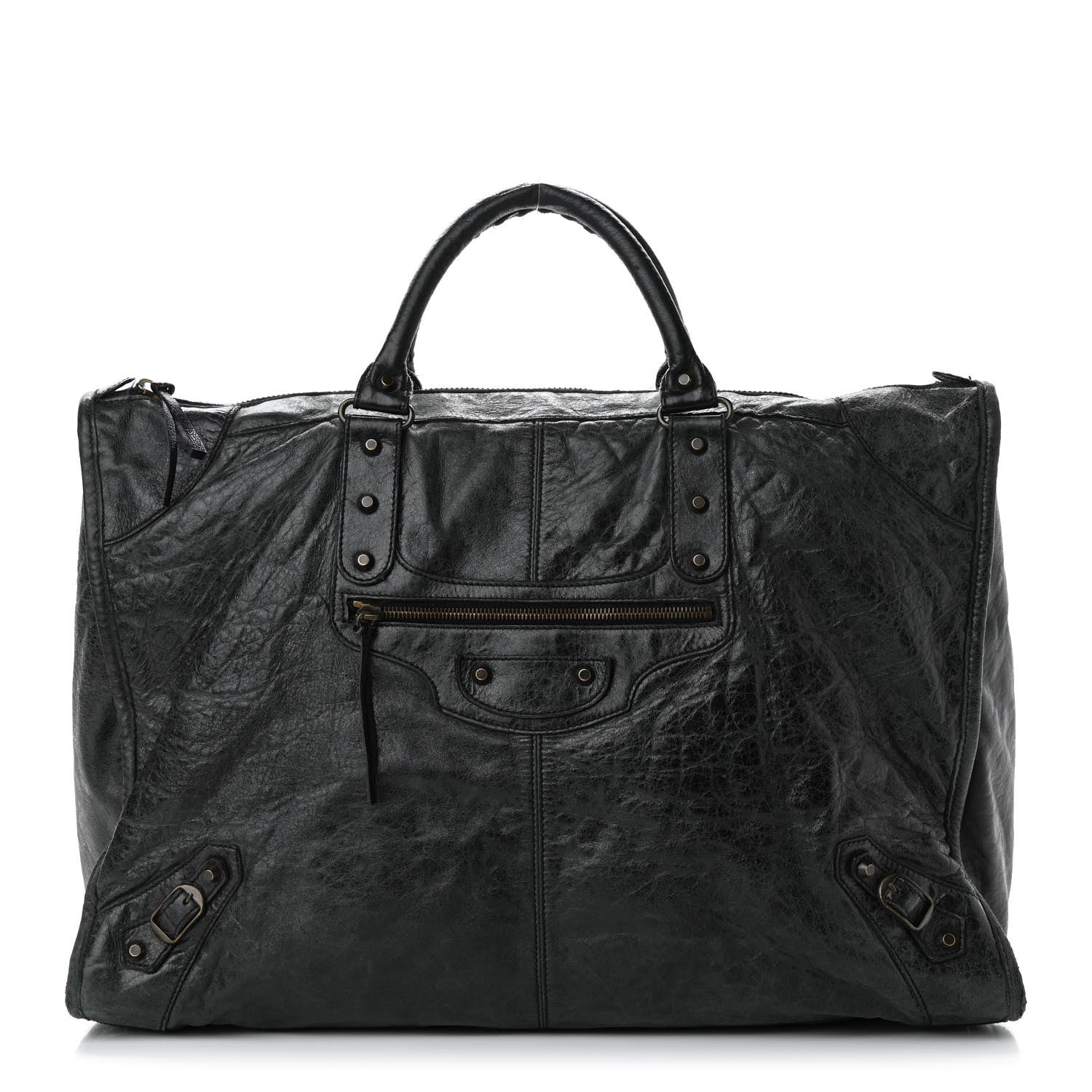 Balenciaga Agneau Classic Hardware Weekender Black 1 of 17