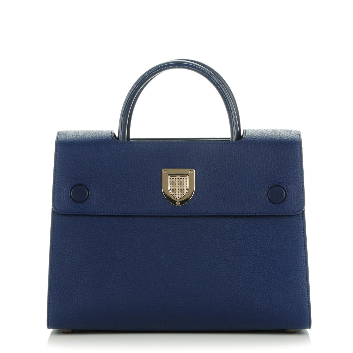Christian Dior Bullcalf Medium Diorever Flap Navy 1 of 7
