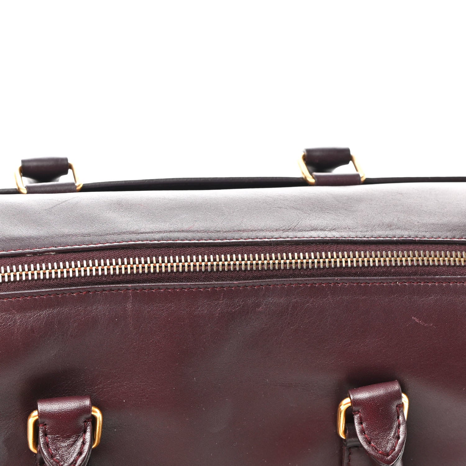 Saint Laurent Calfskin Classic Duffle 6 Amarena 11 of 13