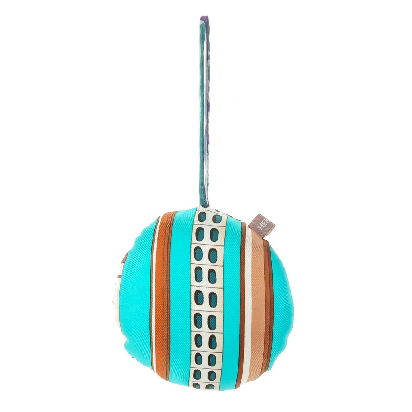 Silk Petit H Round Ornament Charm