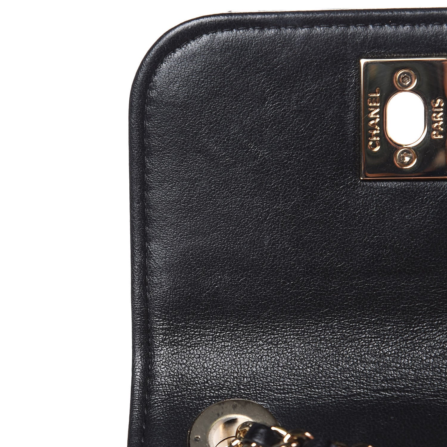 Chanel Lambskin Quilted Mini Trendy CC Chain Wallet Black 12 of 16