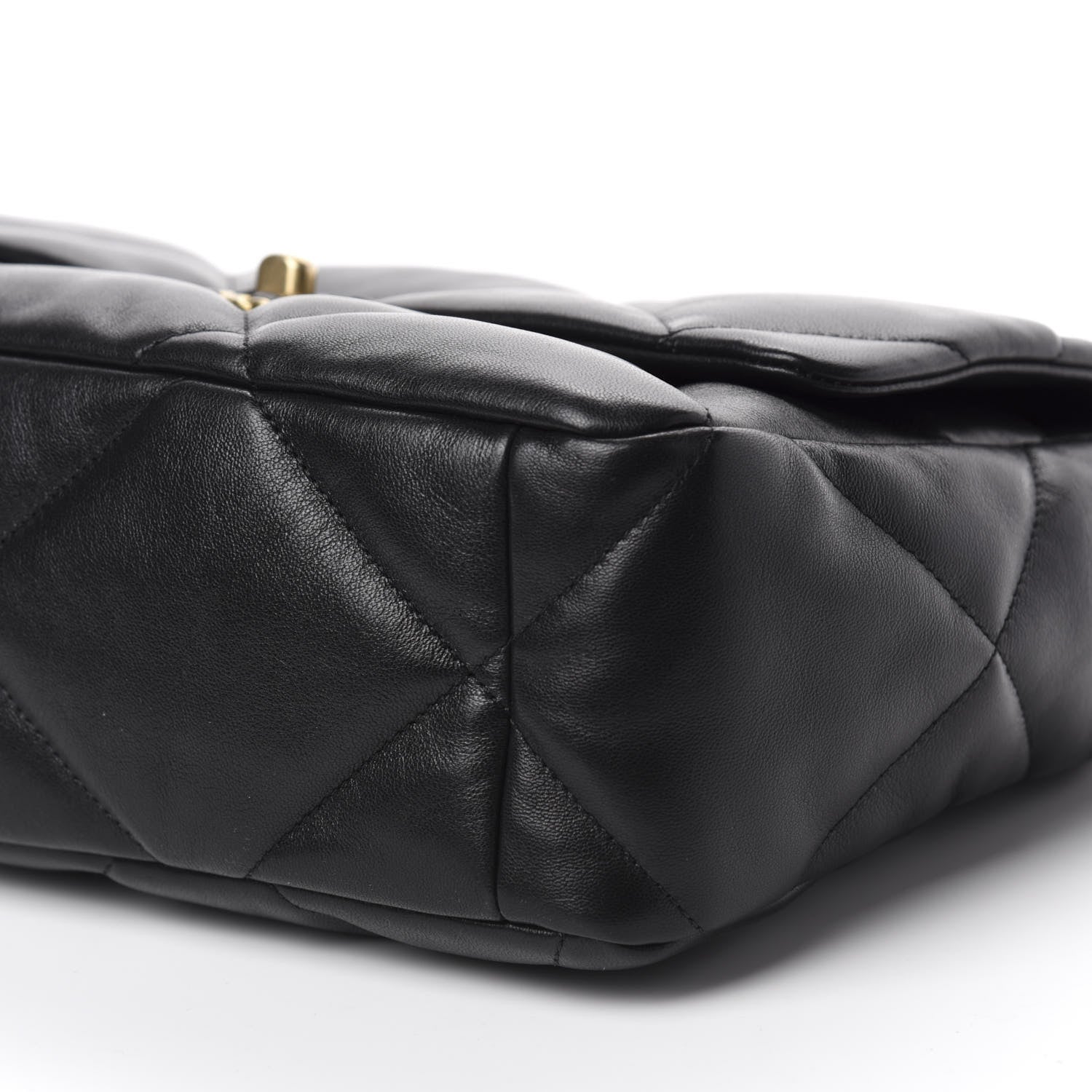 Chanel Lambskin Quilted Large 19 Flap Black 7 of 10