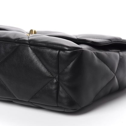 Chanel Lambskin Quilted Large 19 Flap Black 7 of 10