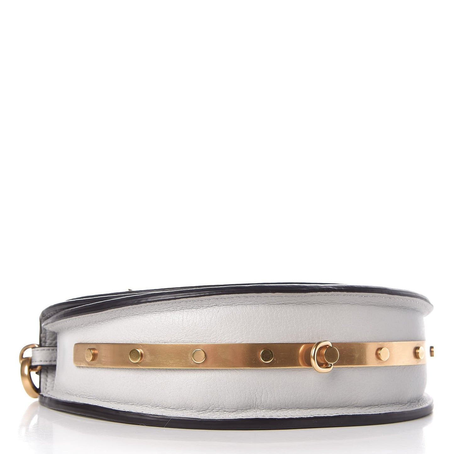 Calfskin Small Nile Bracelet Minaudiere Bag Airy Grey