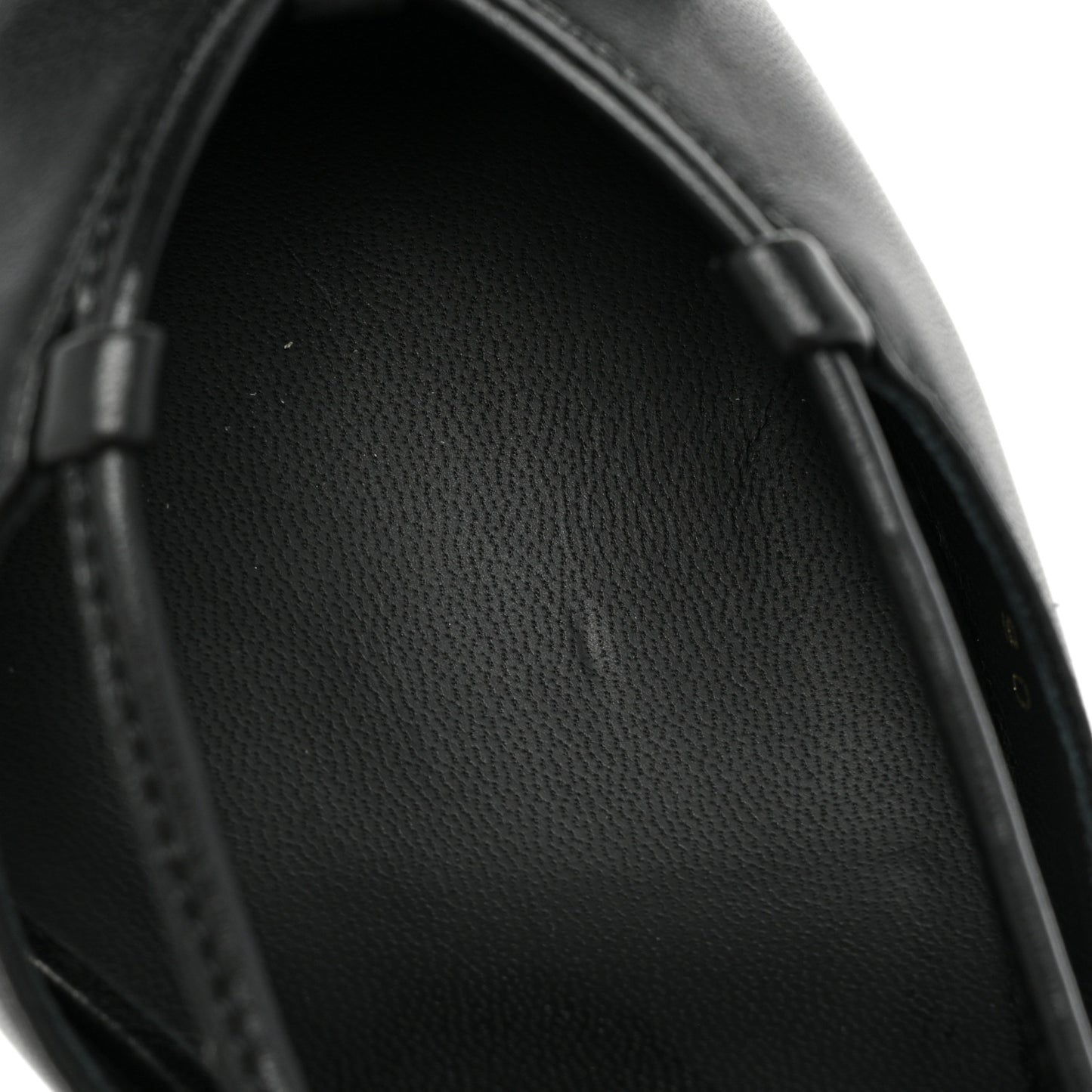 Lambskin Satin Slingback Cap Toe Bow Pumps 36 Black