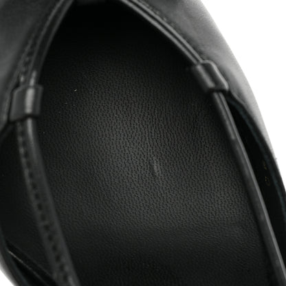 Chanel Lambskin Satin Slingback Cap Toe Bow Pumps 36 Black 10 of 10