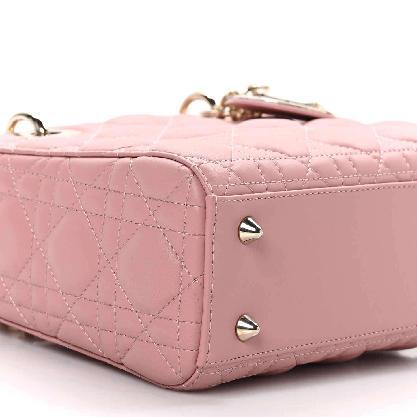 Lambskin Cannage Small My ABCDior Lady Dior Pink