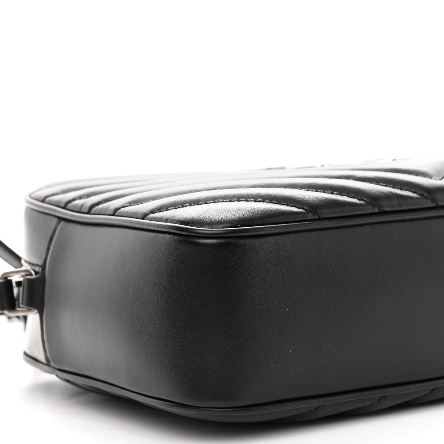Calfskin Matelasse Monogram Lou Camera Bag Black