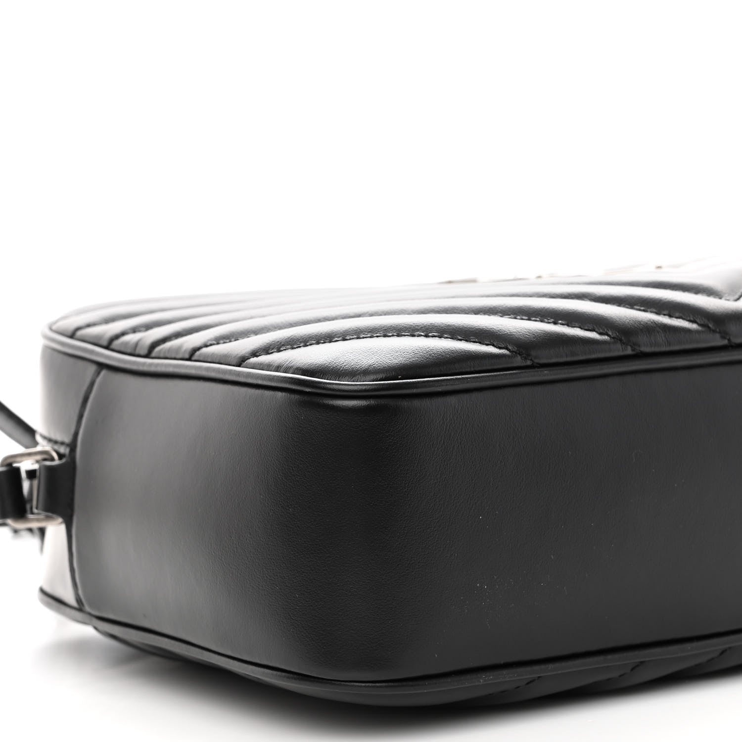 Saint Laurent Calfskin Matelasse Monogram Lou Camera Bag Black 8 of 9