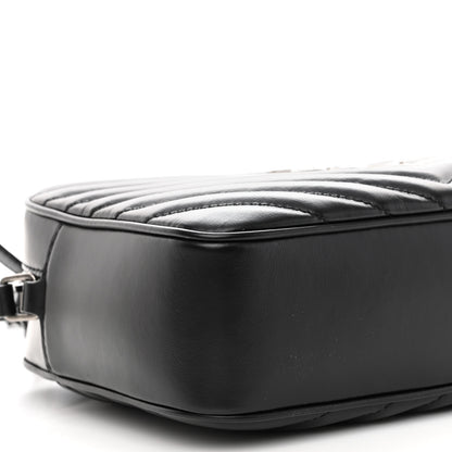 Saint Laurent Calfskin Matelasse Monogram Lou Camera Bag Black 8 of 9