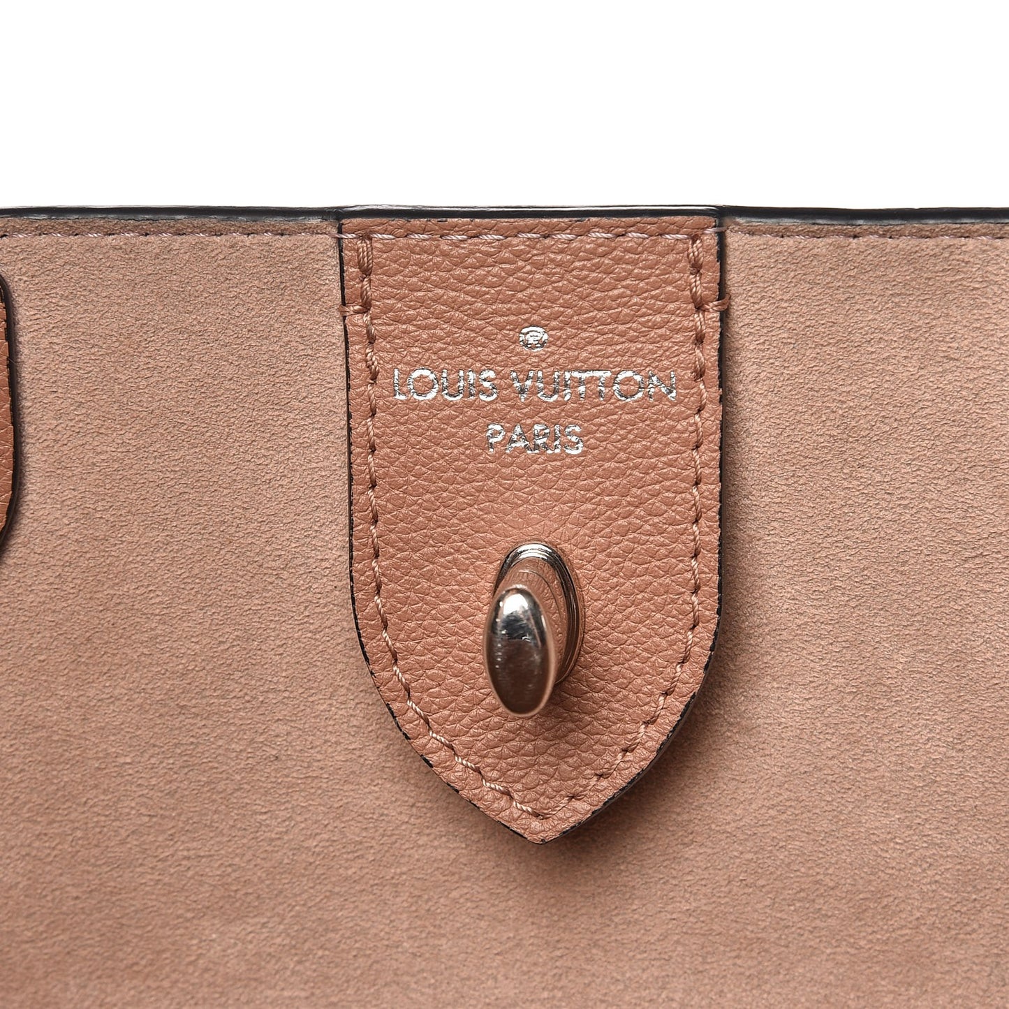Calfskin Lockme Cabas Bois de Rose Black