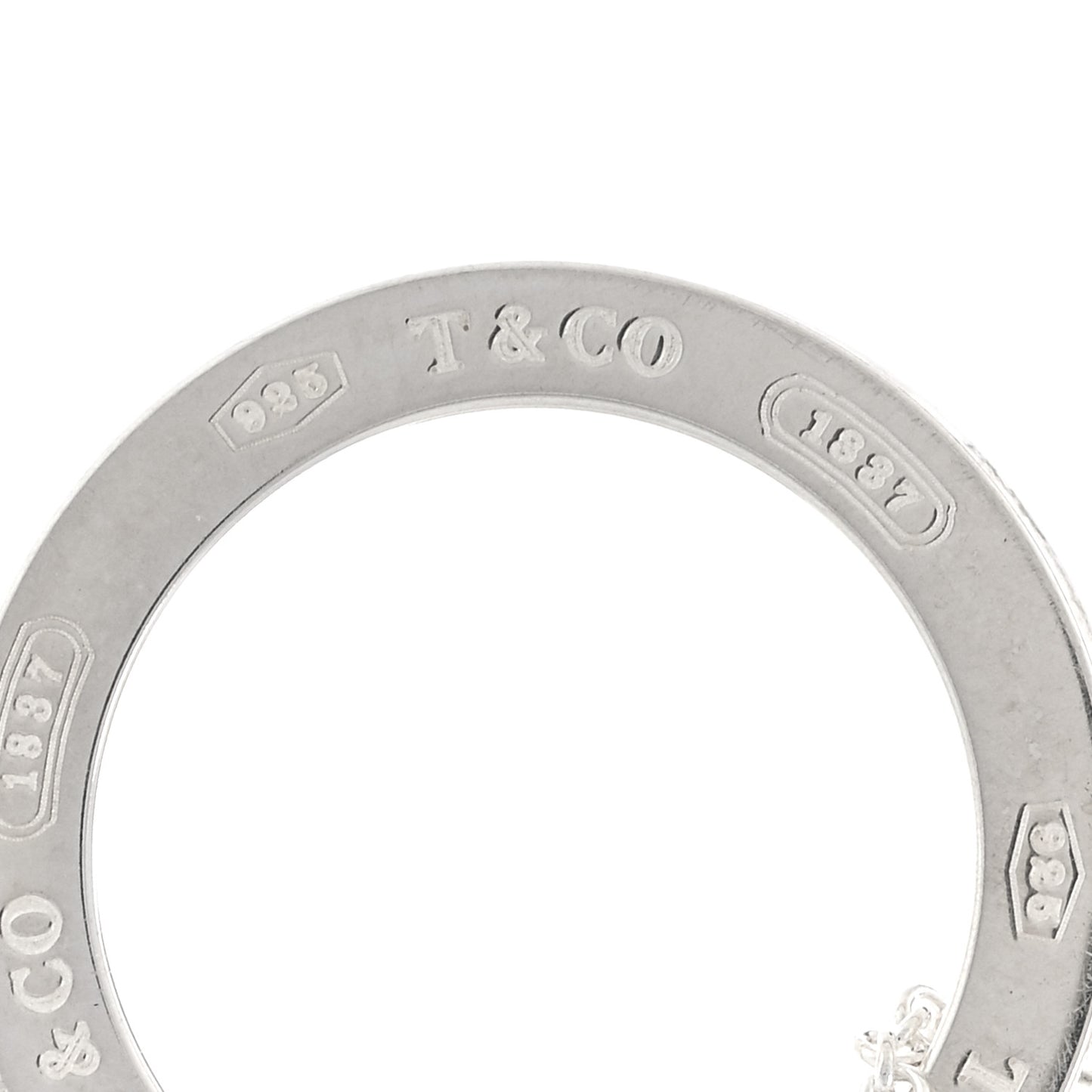 Sterling Silver 1837 Circle Pendant Necklace