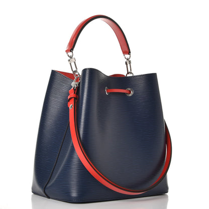 Louis Vuitton Epi Neonoe Indigo Coquelicot 4 of 9