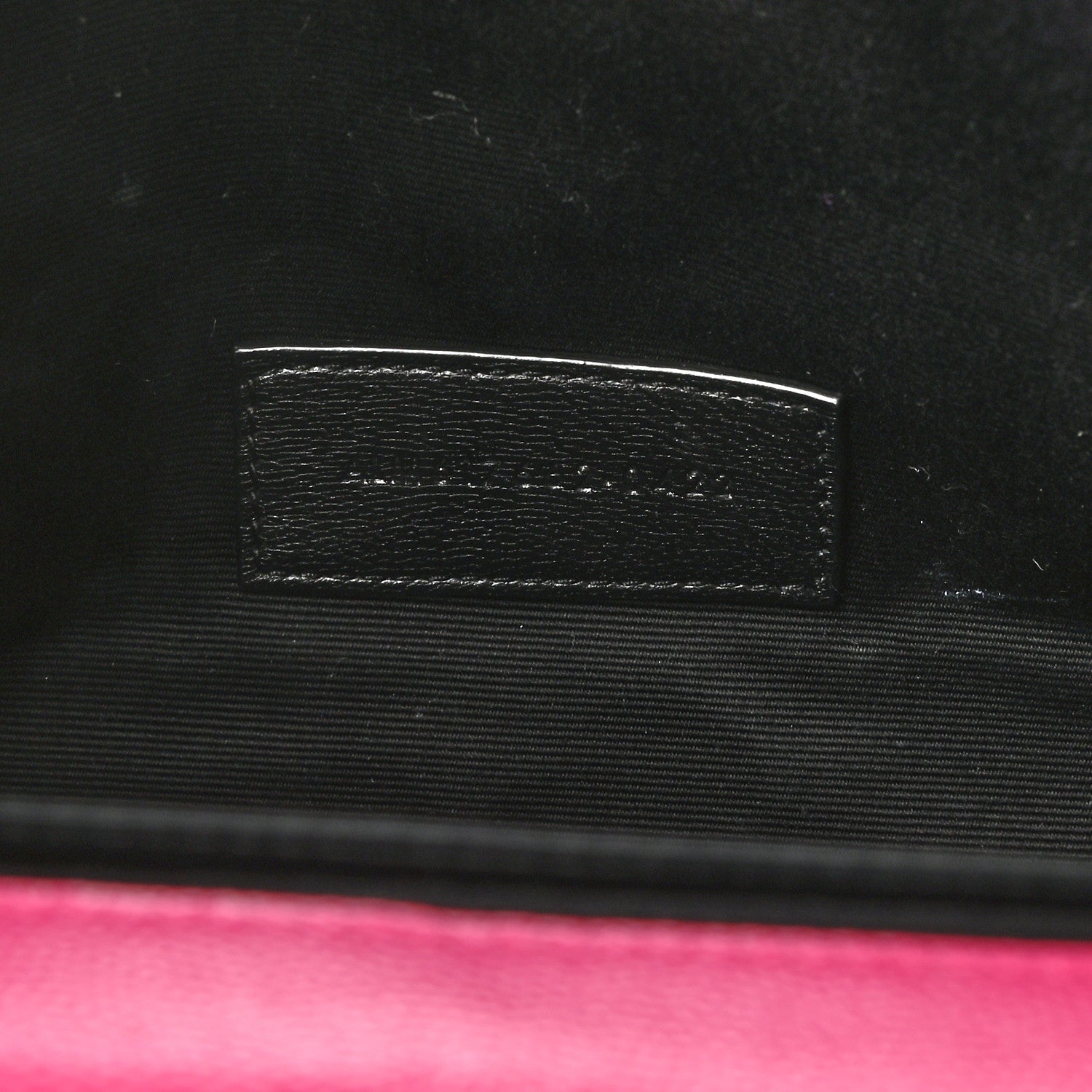 Saint Laurent Grain De Poudre Matelasse Chevron Monogram Envelope Clutch Fuchsia 7 of 8