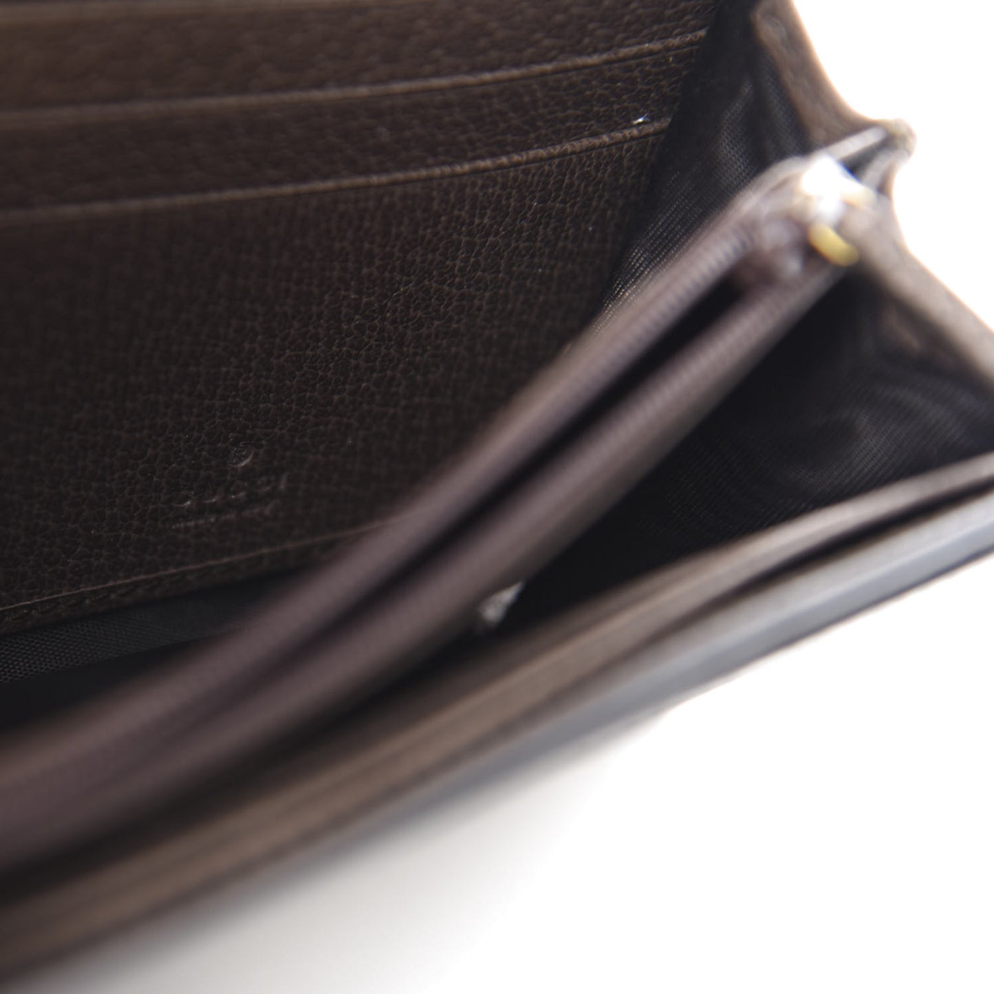 GG Supreme Monogram Web Ophidia Continental Wallet Brown