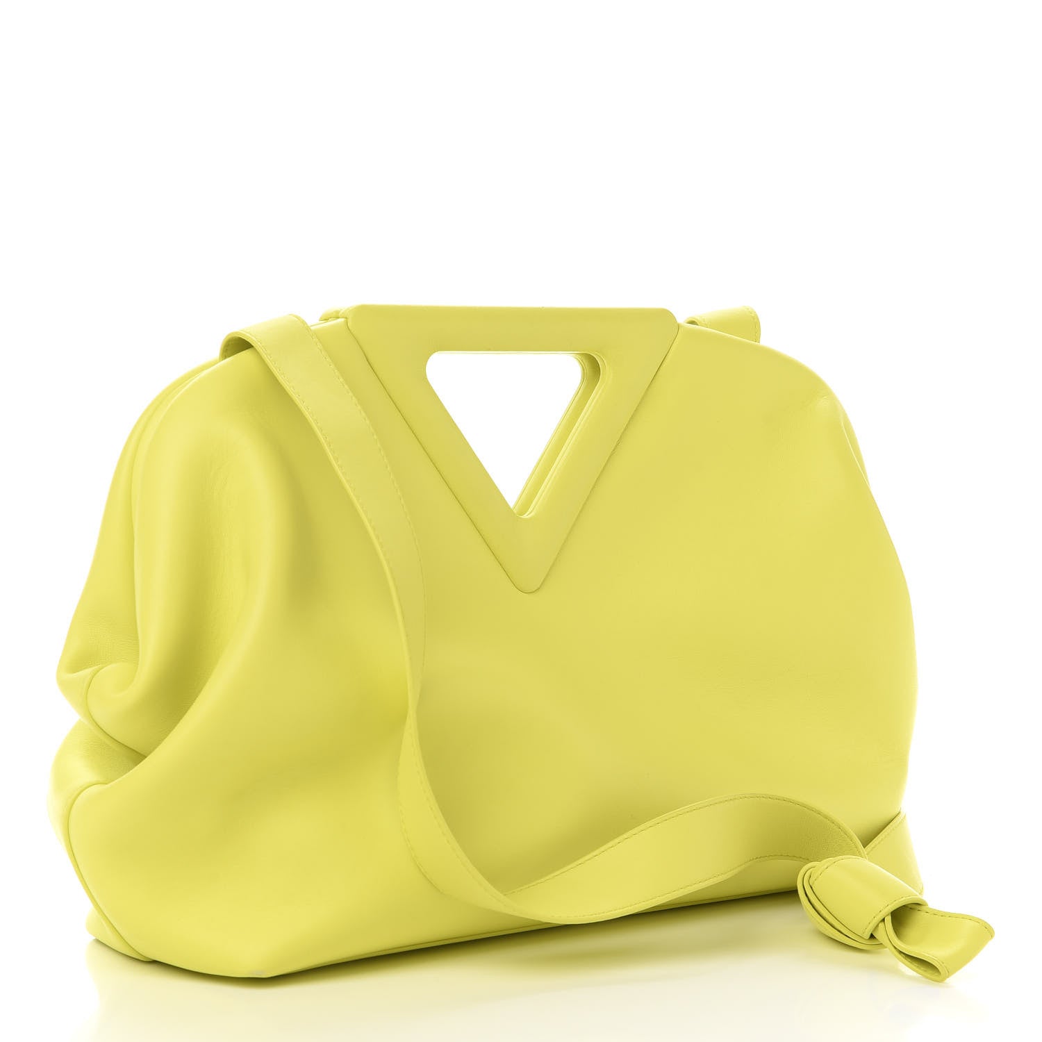 Bottega Veneta Calfskin Medium The Point Triangle Bag Seagrass 3 of 9