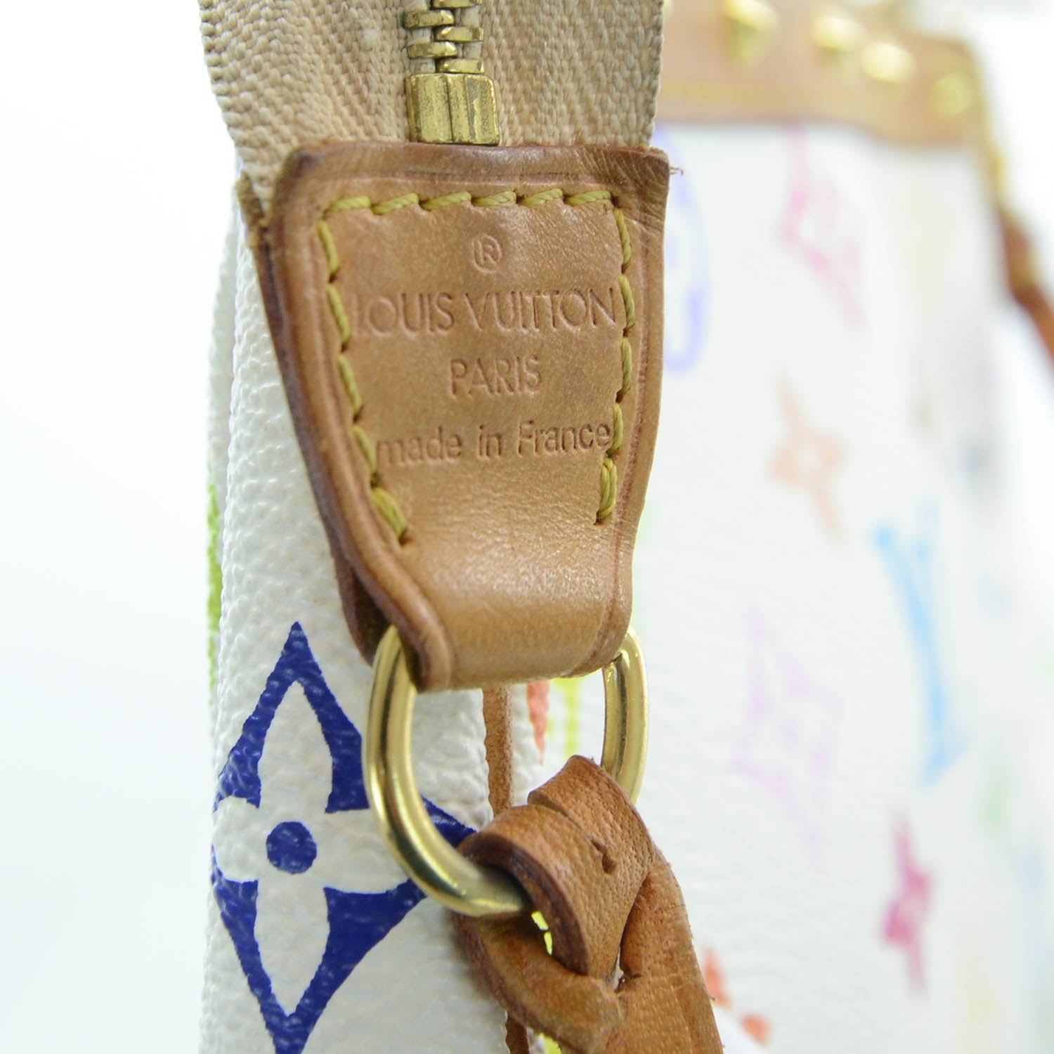 Louis Vuitton Monogram Multicolor Pochette Accessories White 5 of 8