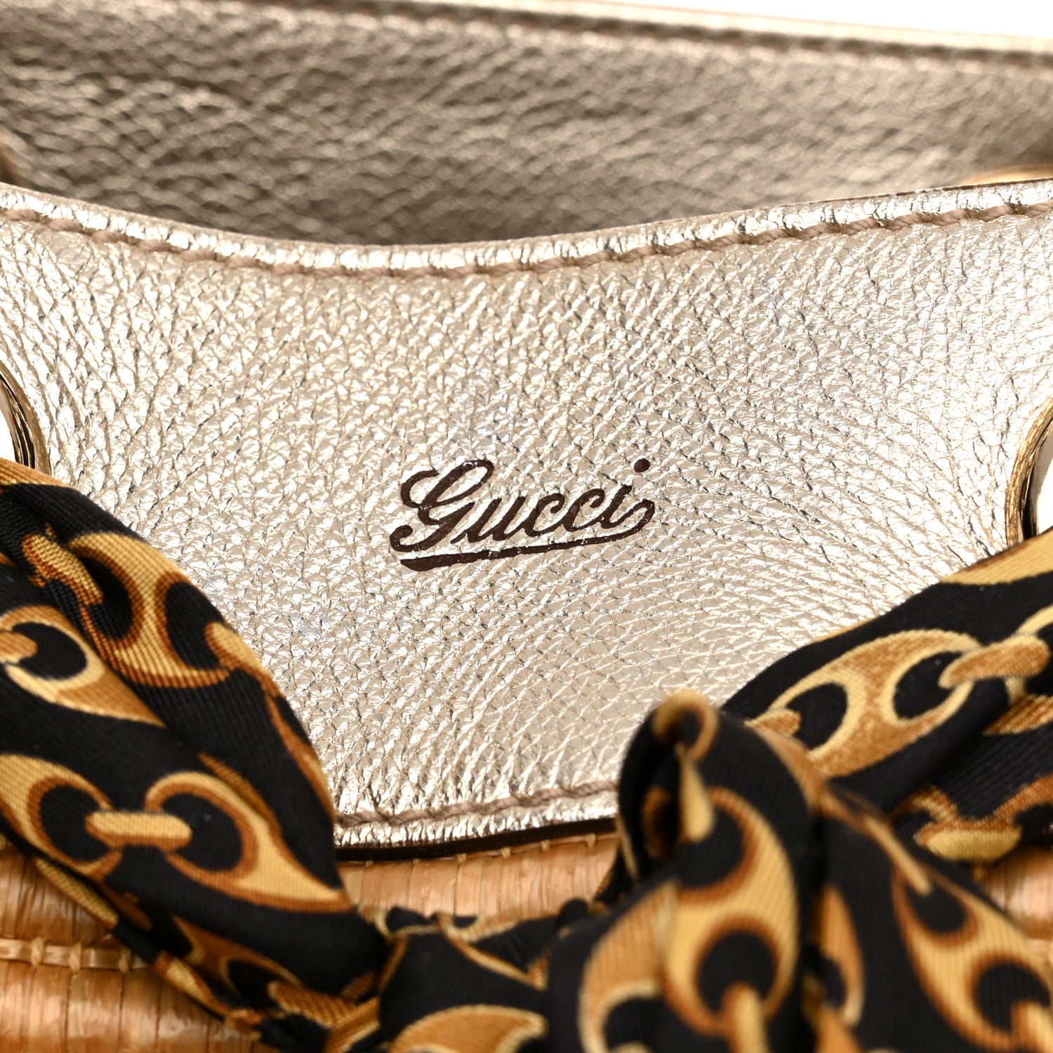 Gucci Natural Straw Large Positano Tote 9 of 15