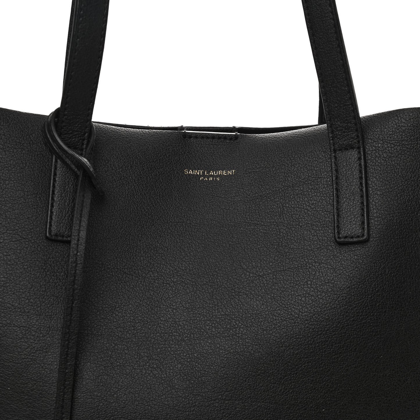 Calfskin Medium Shopping Tote Black