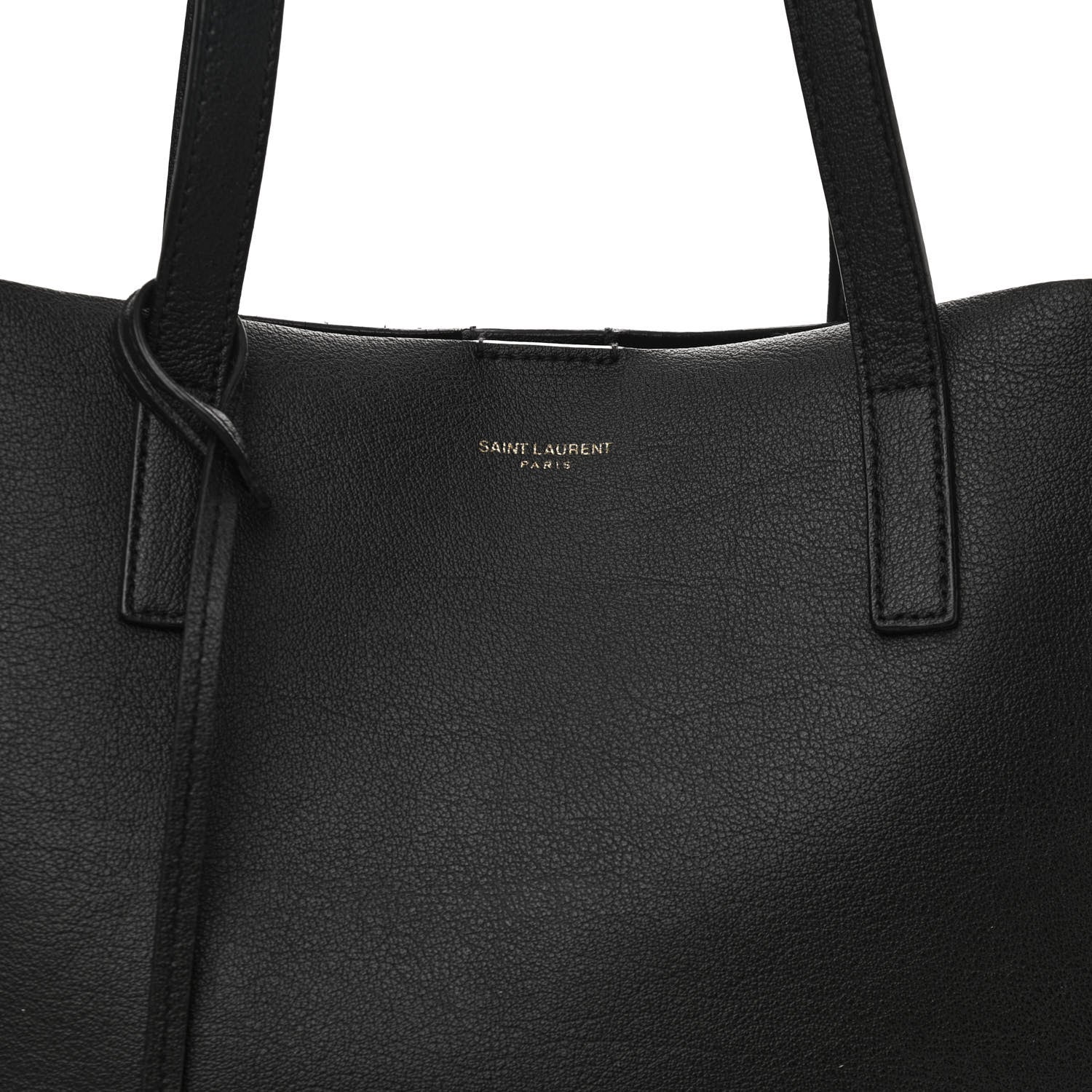 Saint Laurent Calfskin Medium Shopping Tote Black 9 of 15