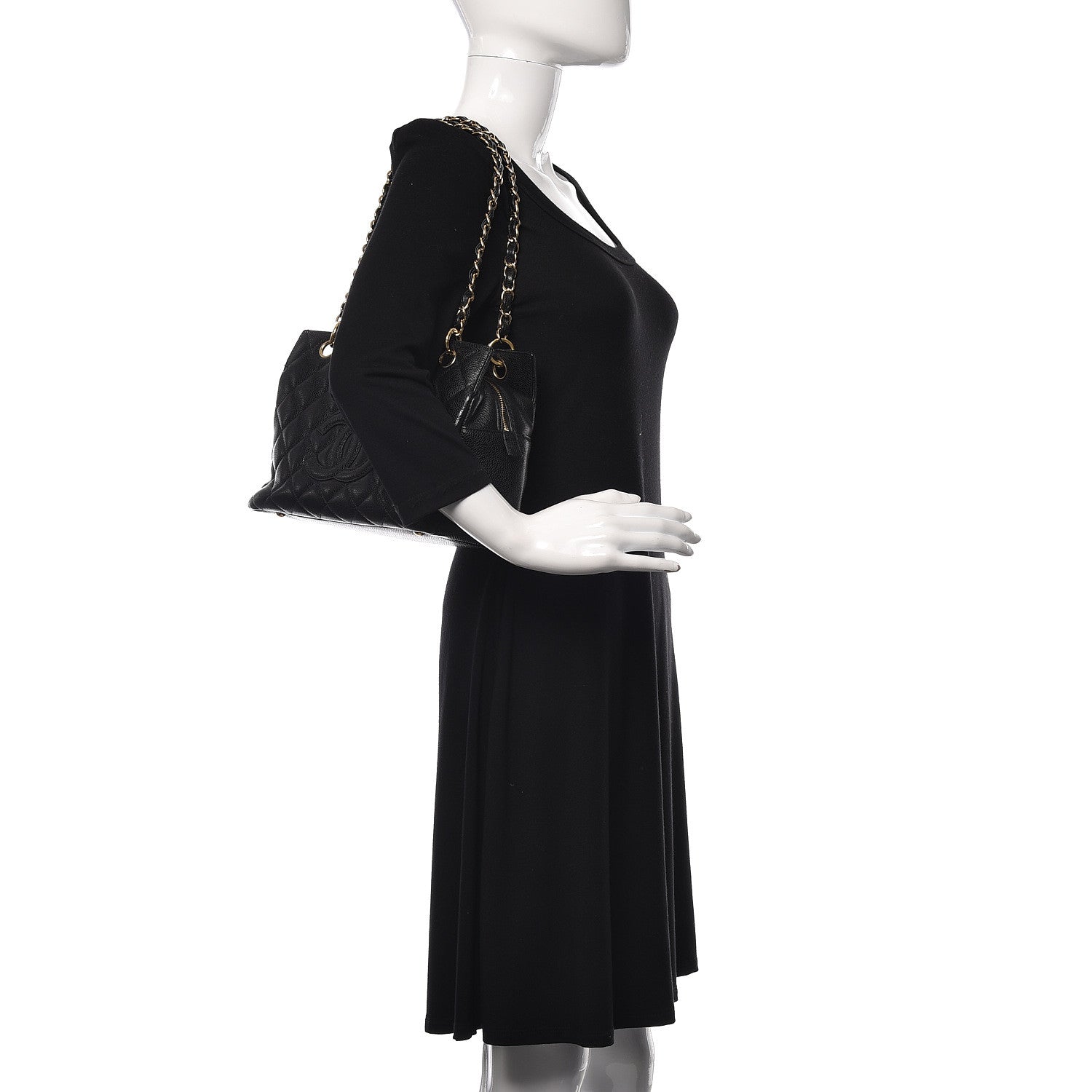 Chanel Caviar Quilted Petit Timeless Tote PTT Black 2 of 15