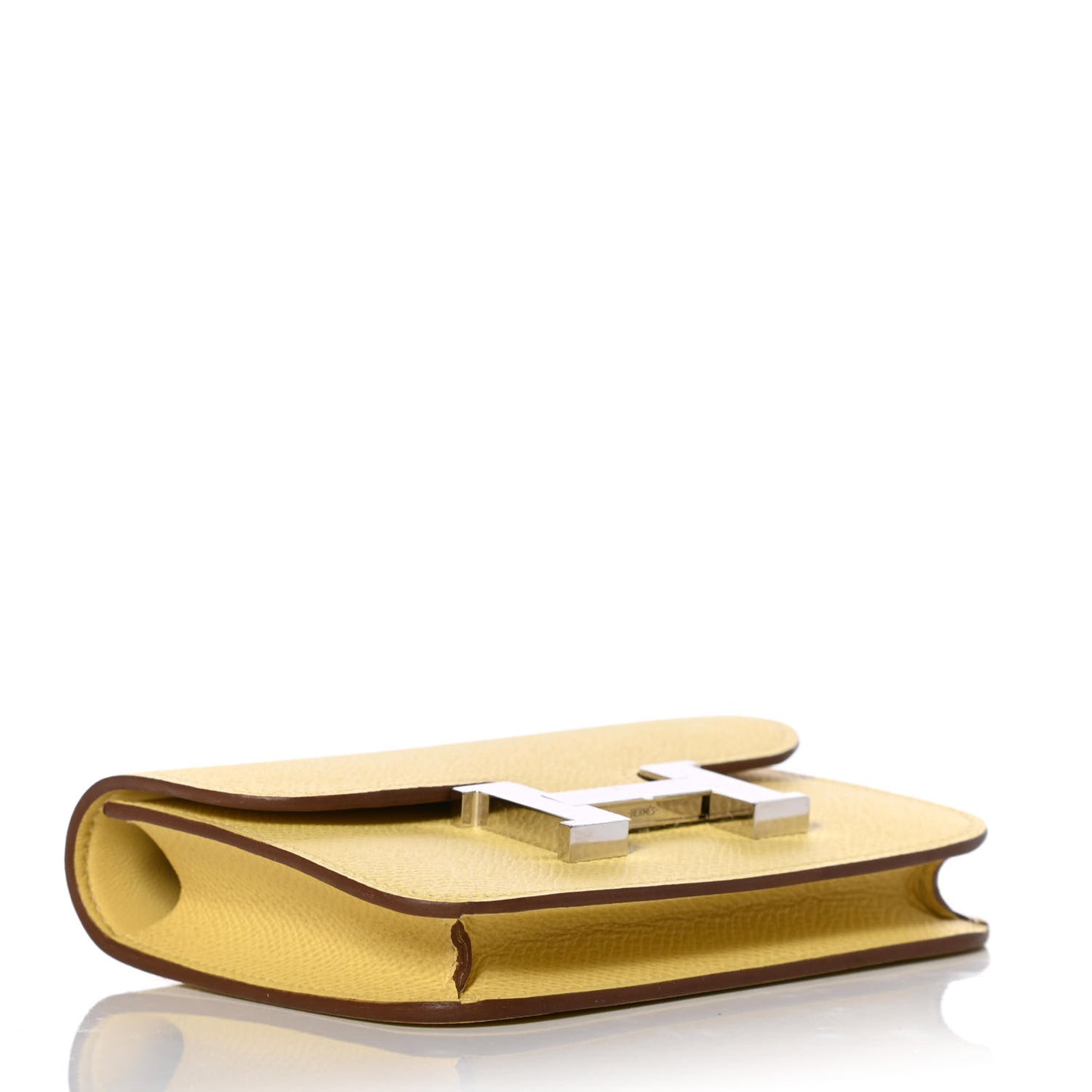 Epsom Constance Slim Wallet Jaune Poussin