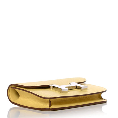 Hermes Epsom Constance Slim Wallet Jaune Poussin 5 of 9