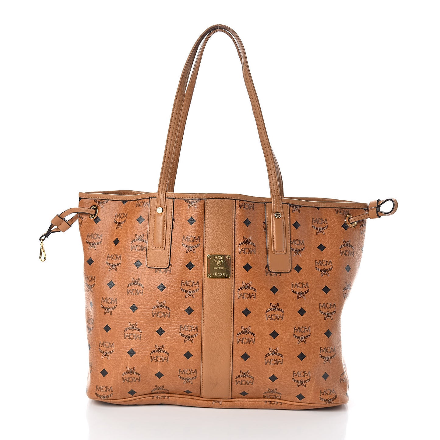 Visetos Medium Liz Reversible Shopper Tote Cognac
