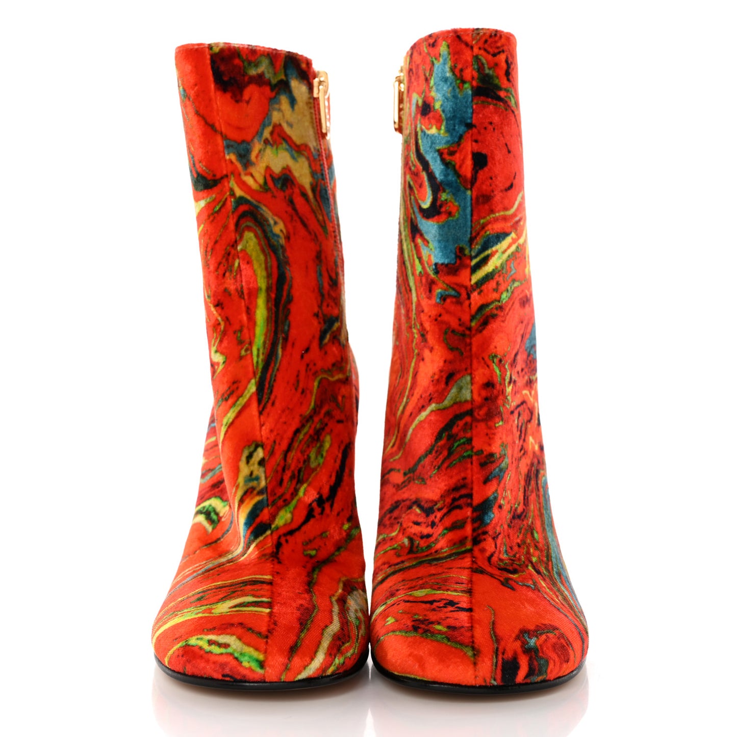 Velvet Marble Fendi First 95mm Booties 37 Georgia