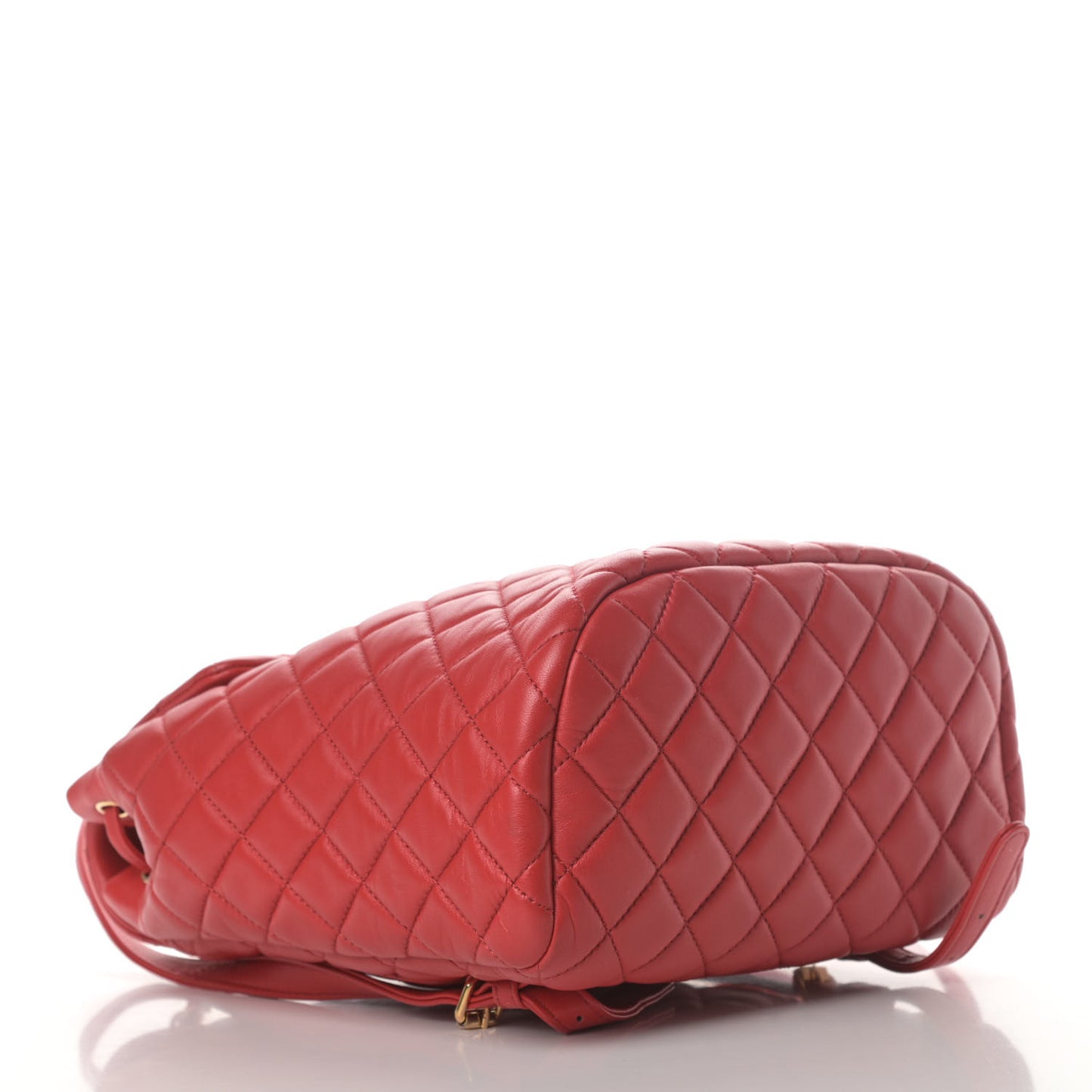 Lambskin Quilted Small Urban Spirit Backpack Red