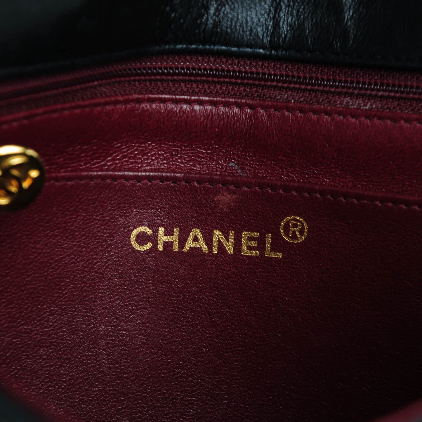 Lambskin Quilted Small Single Flap Black