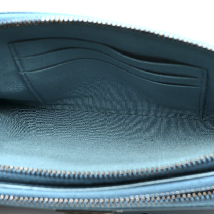 Chanel Metallic Caviar Quilted Small Boy Clutch With Chain Turquoise 5 of 16