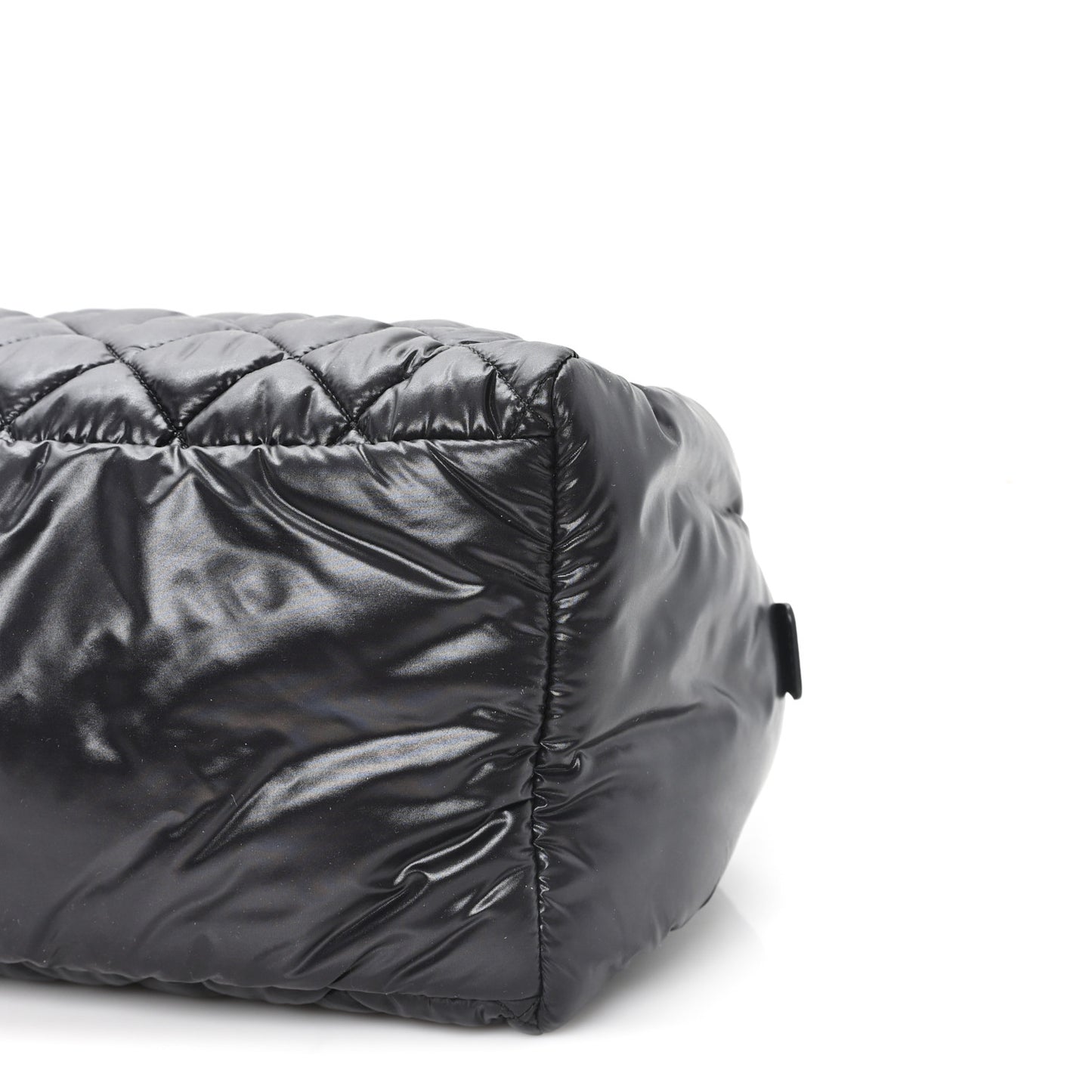 Nylon Coco Cocoon Zipped Tote Black