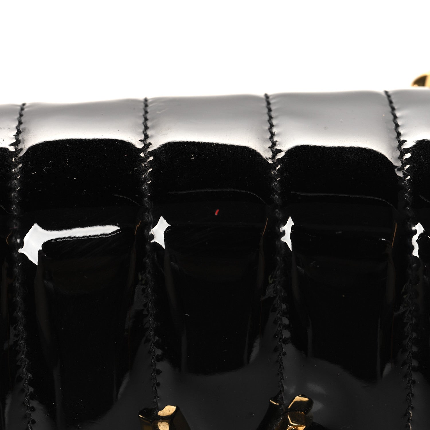 Saint Laurent Patent Matelasse Monogram Small Vicky Chain Bag Black 11 of 12