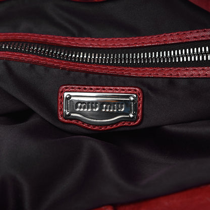 Miu Miu Nappa Matelasse Tote Fuoco 6 of 16