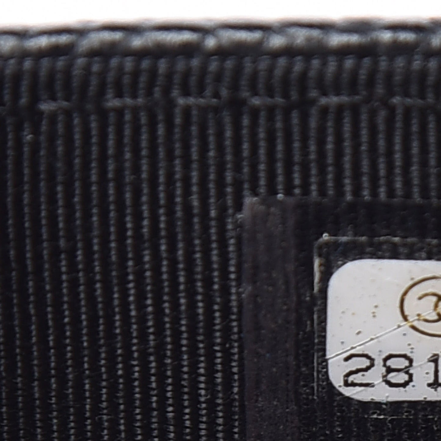 Caviar Quilted Flap Card Holder Black