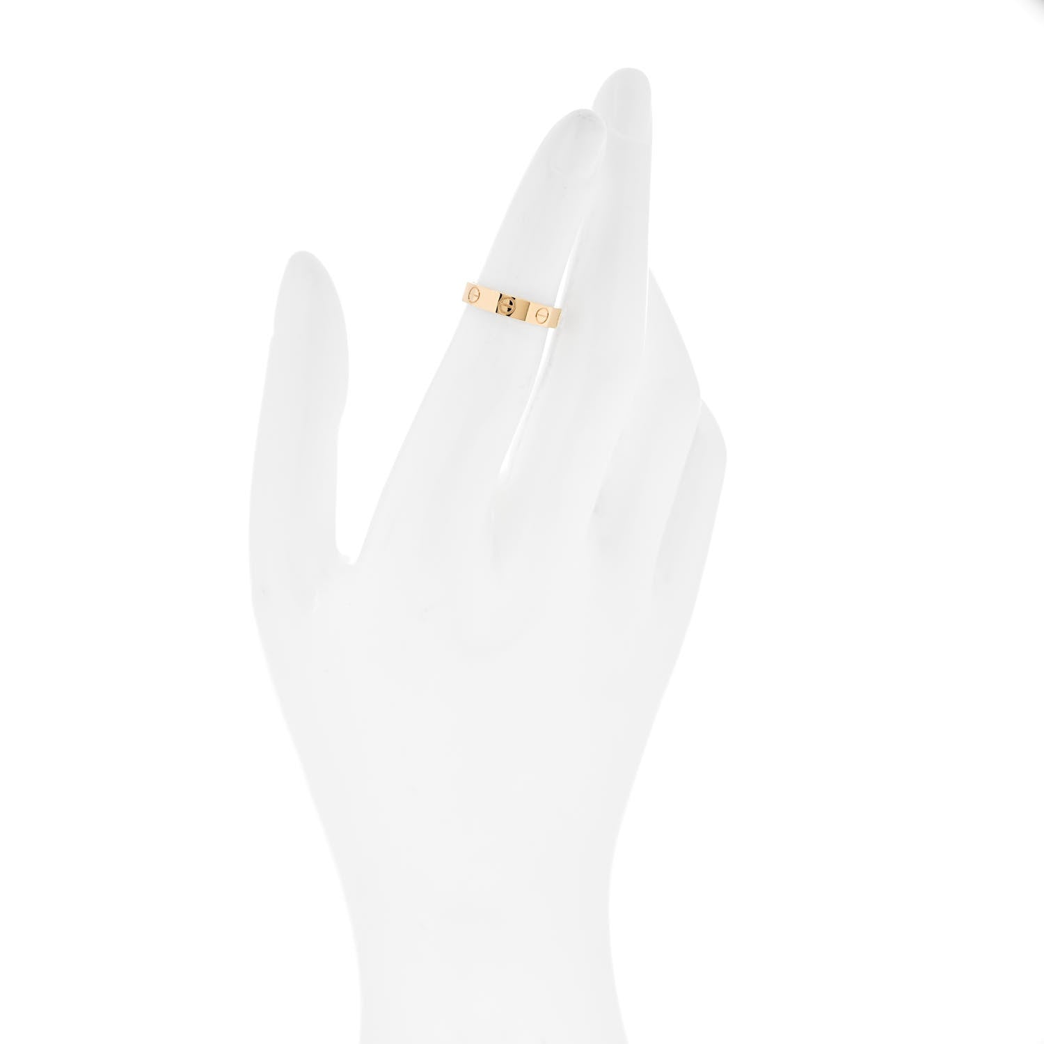Cartier 18K Yellow Gold 3.5mm LOVE Wedding Band Ring 47 4 2 of 5