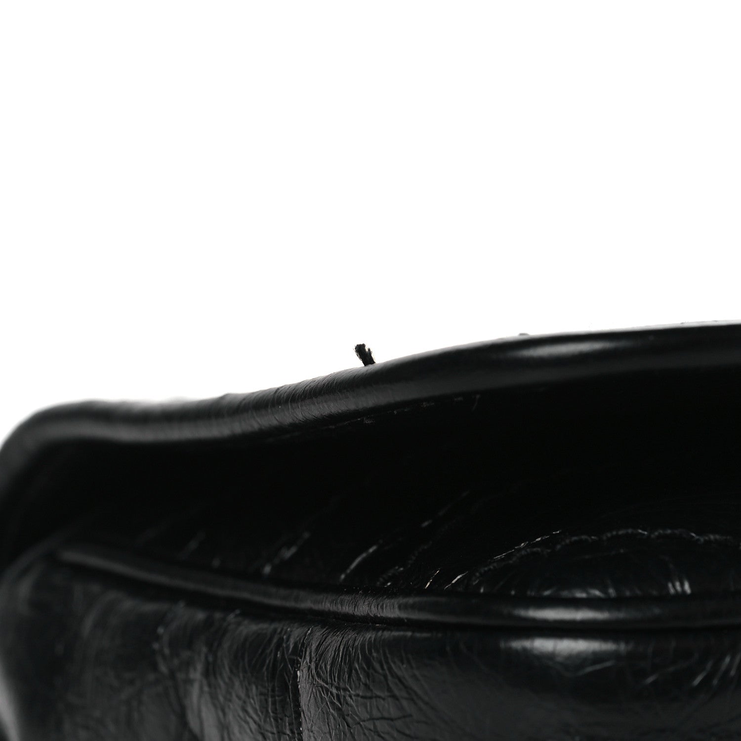 Saint Laurent Crinkled Calfskin Matelasse Monogram Niki Chain Wallet Black 12 of 13