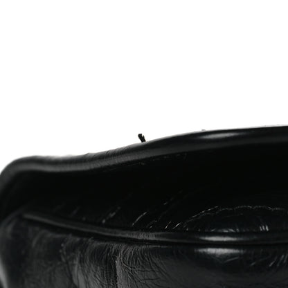 Saint Laurent Crinkled Calfskin Matelasse Monogram Niki Chain Wallet Black 12 of 13