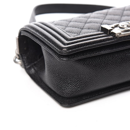 Chanel Caviar Quilted Small Boy Flap Black 8 of 10