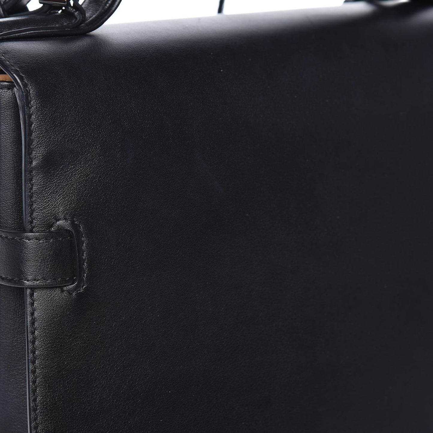 Calfskin MM Tempete Satchel Black