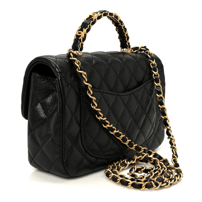 Chanel Caviar Quilted Small Handy CC Flap Black 3 of 11