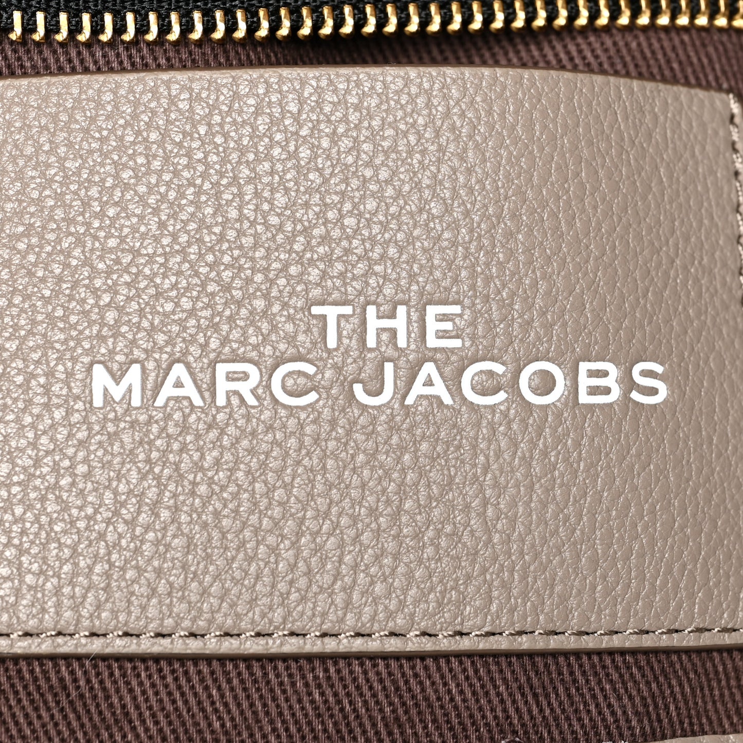 Grained Calfskin Small The Tote Bag Taupe